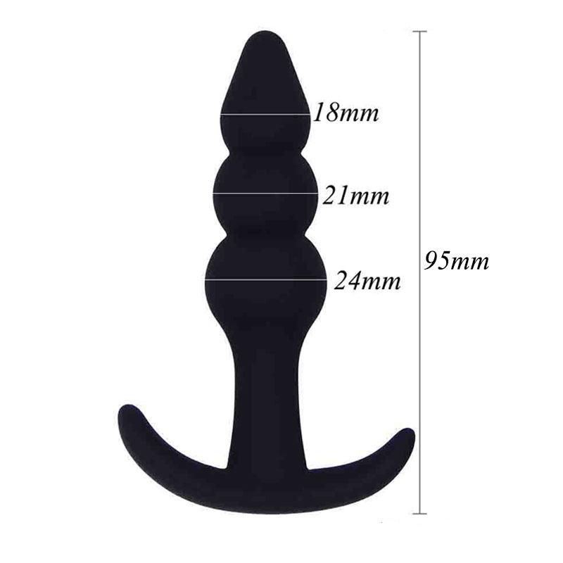 Soft Anal Dildo Butt Plug Prostate Massager Adult Gay Phalluses Anal Plug Beads G-spot Erotic Sex Toys For Men Women