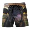 Funny Cows Pattern Beach Shorts Fashion Summer Vacation 3D Animals Printed Mens Board Shorts Casual Breathable Loose Swim Trunks