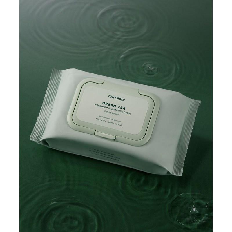 Tony Moly Green Tea Moisture Cleansing Tissues, 1 pcs