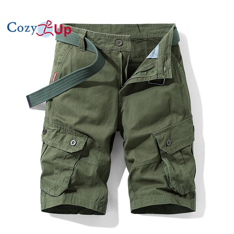 Cozy Up Pantaloncino Cargo da Uomo con Cintura Survivor-Taglie Regolari e Forti