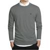 Men's Korean Style Slim Fit Round Neck Cotton Sweater - Long Sleeve Autumn/Winter Knitwear