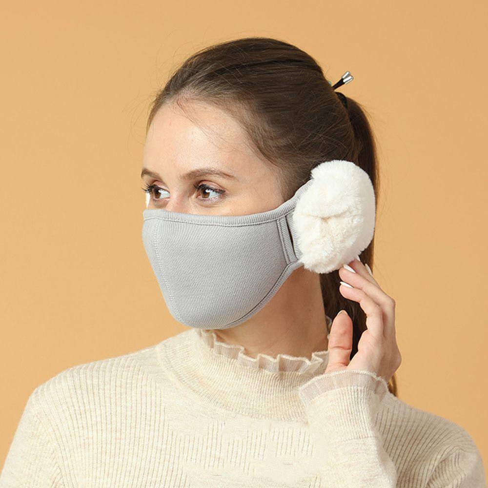 Ear Warmer Riding Fleece Men Women Mask Earflap Wrap 2in1 Earmuffs Mask Winter Cloth Accessories