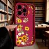 Watercolor Sunflower Pattern Soft TPU Phone Case for iPhone 17 16 15 14 13 12 11 Pro Max Plus Shockproof Anti-Slip Cover