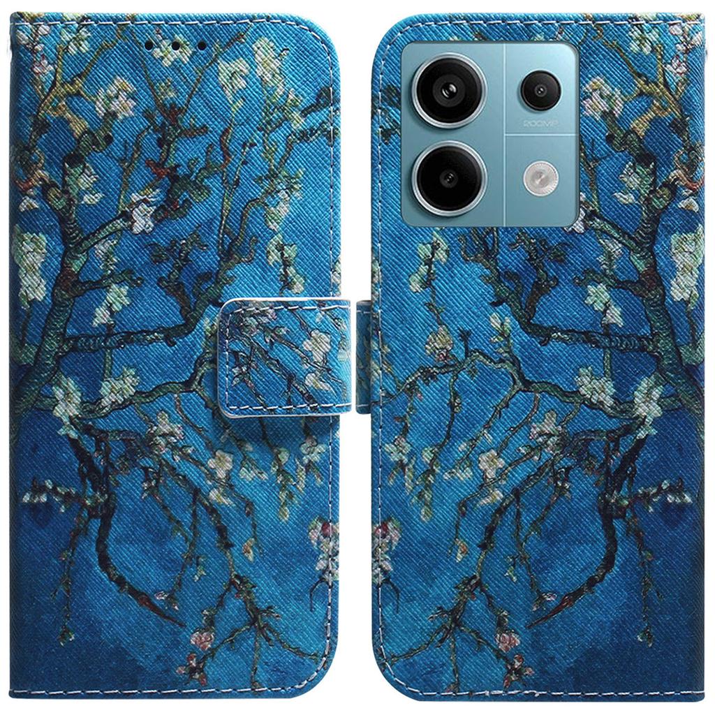 For Xiaomi Redmi Note 13 Pro 5G/Poco X6 5G Leather Case Stand Phone Cover 3D Creative Pattern Design