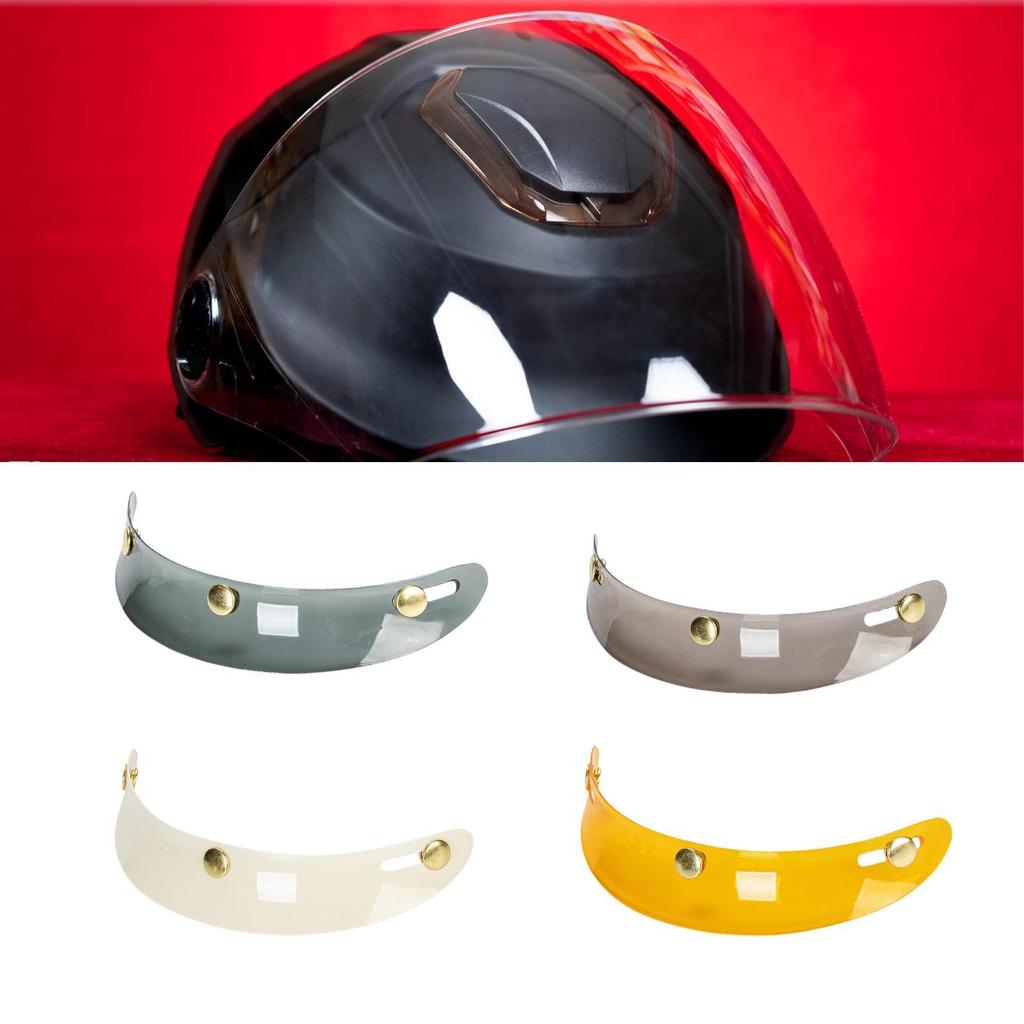 Helmet Peak Shield Sun Shade Protector 3 Snap for 3/4 Open Face Helmets