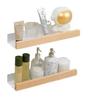 Wood Aluminum Waterproof for Bathroom Shelf Shelves Shampoo Makeup Storage Holder Accessories Kitchen Sorage Bath Accessories