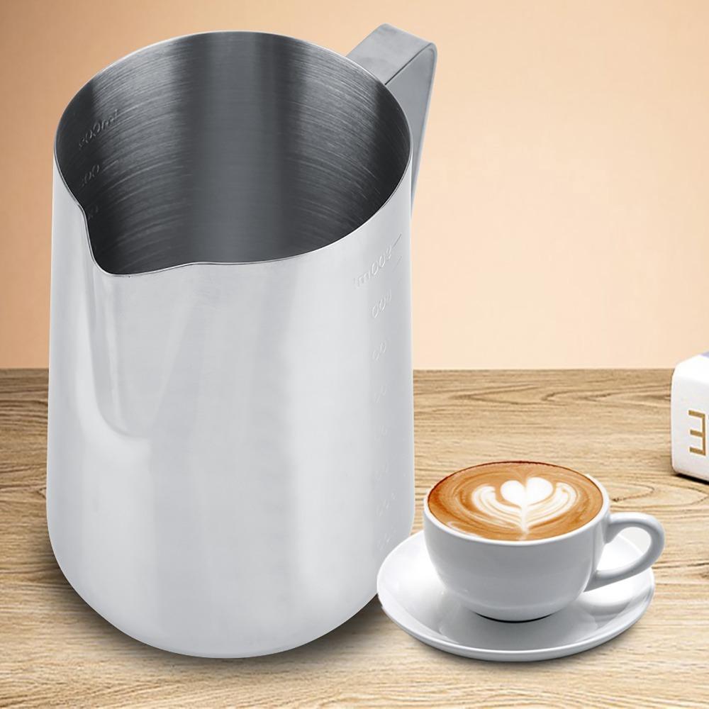 304 Stainless Steel Milk Frothing Pitcher Stainless Steel Milk Jug Coffee Accessories