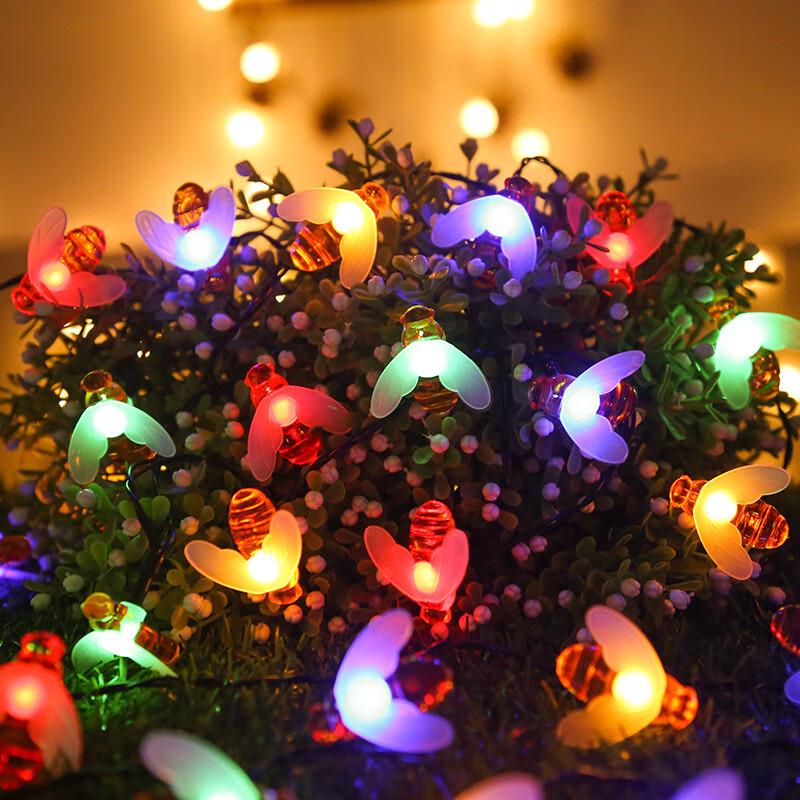 HEIXIE Solar LED Bee String Lights