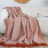 New Luxury Throw Blanket Warm Blanket Solid Color Fringe Decoration Blanket Cover Blankets for Office Nap Couch and Bed