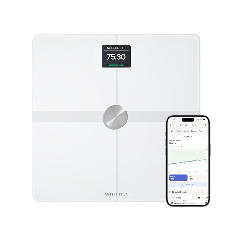 

Withings Body Smart A smart scale made in France white Wi-Fi/Bluetooth compatible Advanced body composition measurement [Japanese authorized