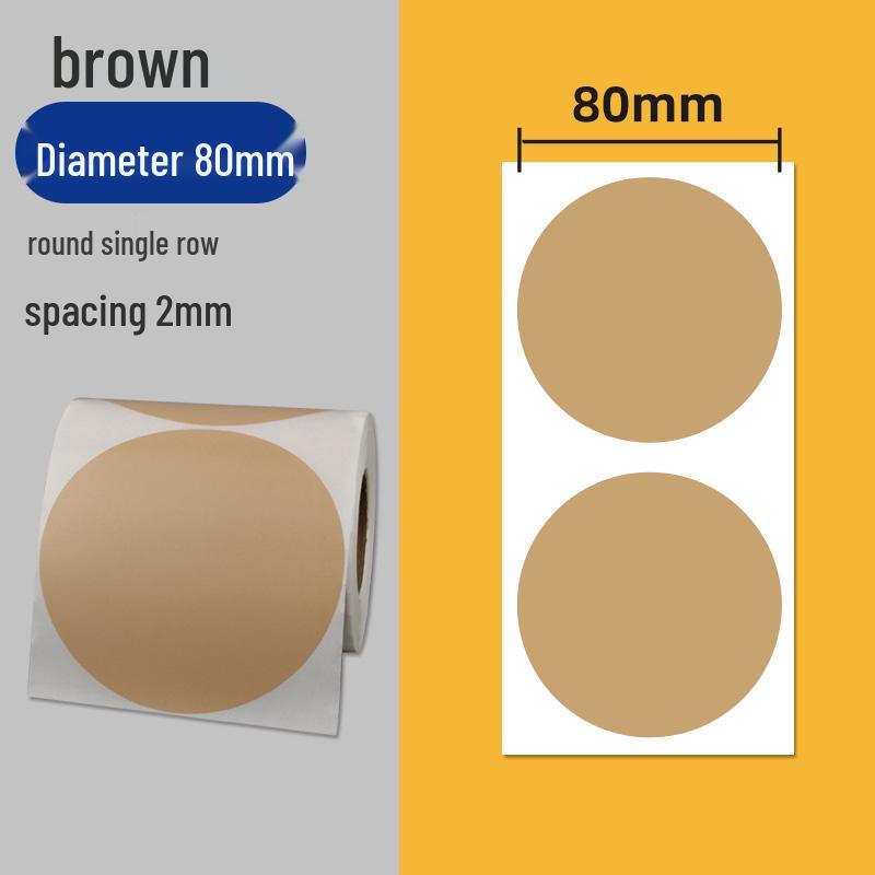 Colorful Self-Adhesive Round Dot Stickers - Writable Small Paper Labels