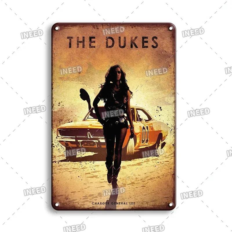 Retro Sexy Beauty Aluminum Poster - Men's Metal Plaque, Garage Cave Workshop Wall Decor