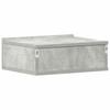 Hanging Nightstand Concrete Grey 40x30x15 cm Wood Based Material