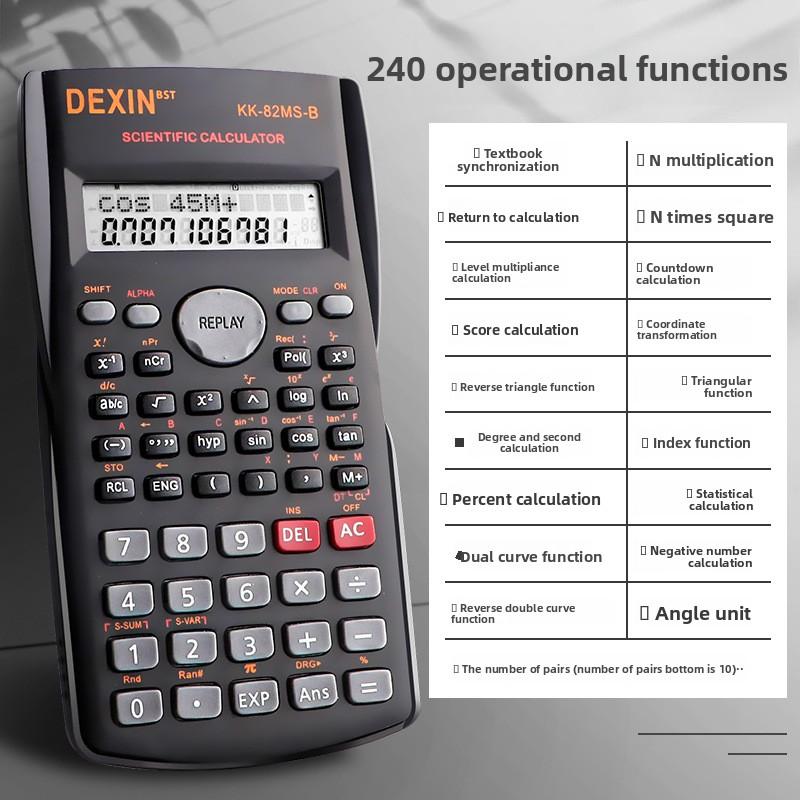 Calculator Student Scientific for Exams Accounting Functions Electronic Computer Primary School Grade Four CPA Special Use