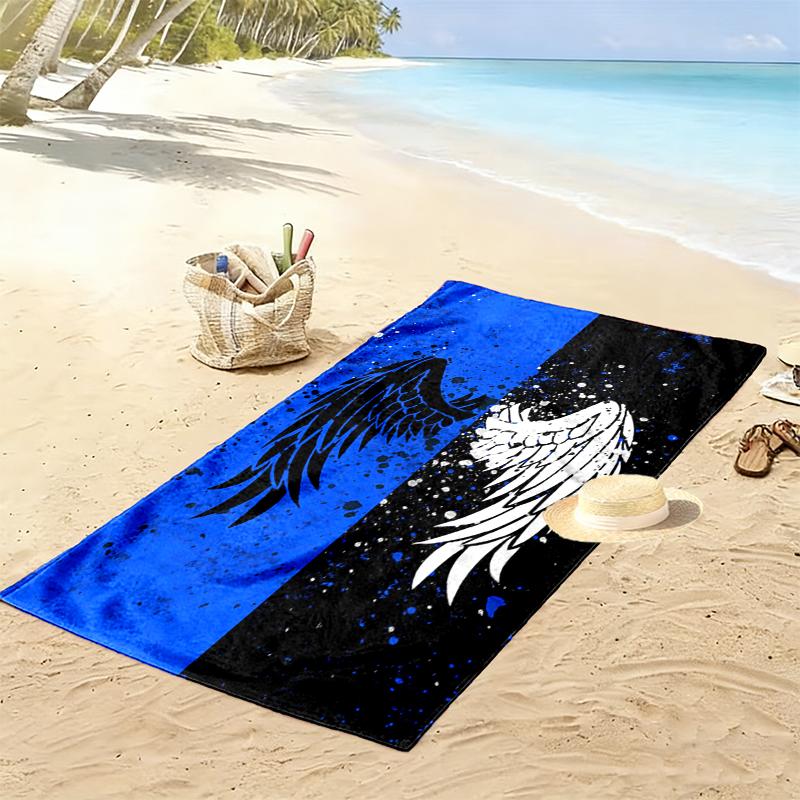 1pc Demon Beach Towel, Soft Beach Towel Suitable for Beach Swimming, Outdoor Camping and Traveling