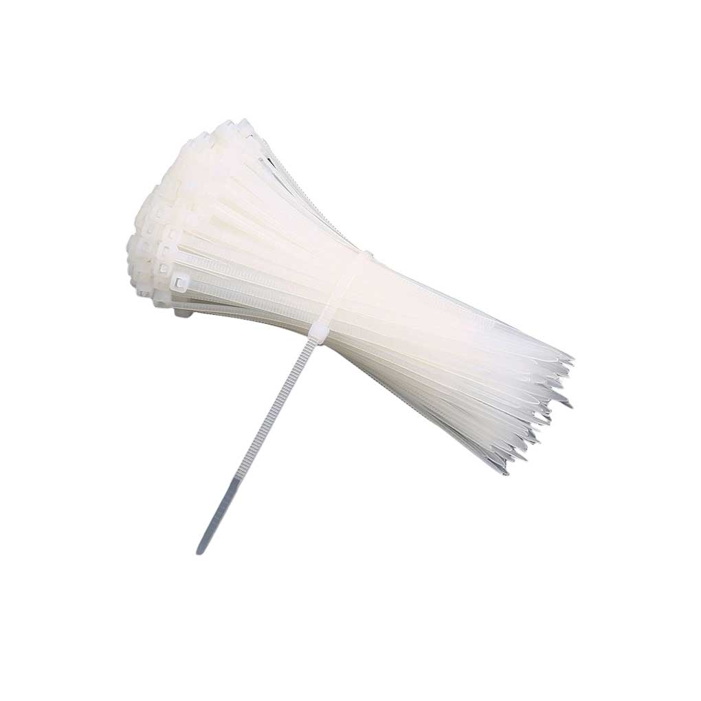 100 Peças Abraçadeiras de Nylon Autotravantes 2,5 mm de Largura Porta-Fivelas para Fios Organizador Acessório Fixador Amarração Envoltórios de Zíper