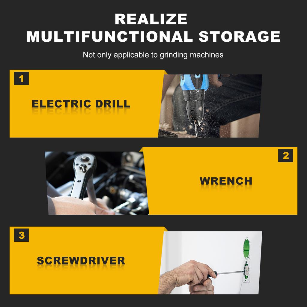 Angle Grinder Holder Carbon Steel Angle Grinder Stand Versatile Angle Grinder Rack for Angle Grinder Tools Flap Cutting Discs
