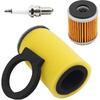 Road Passion Air Filter & Oil Filters & Spark Plugs Kits Compatible with Yamaha Big Bear 350 Kodiak 400 4x4