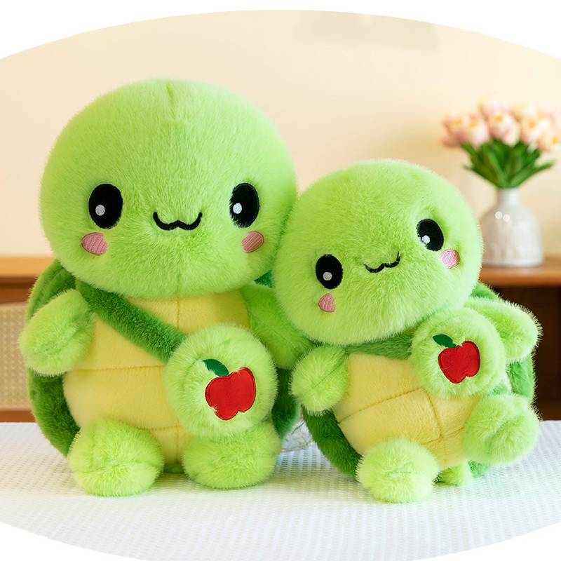 Plush Tortoise Toys Satchel Apple Fill Doll Cartoon Animals Xmas Gifts Toys