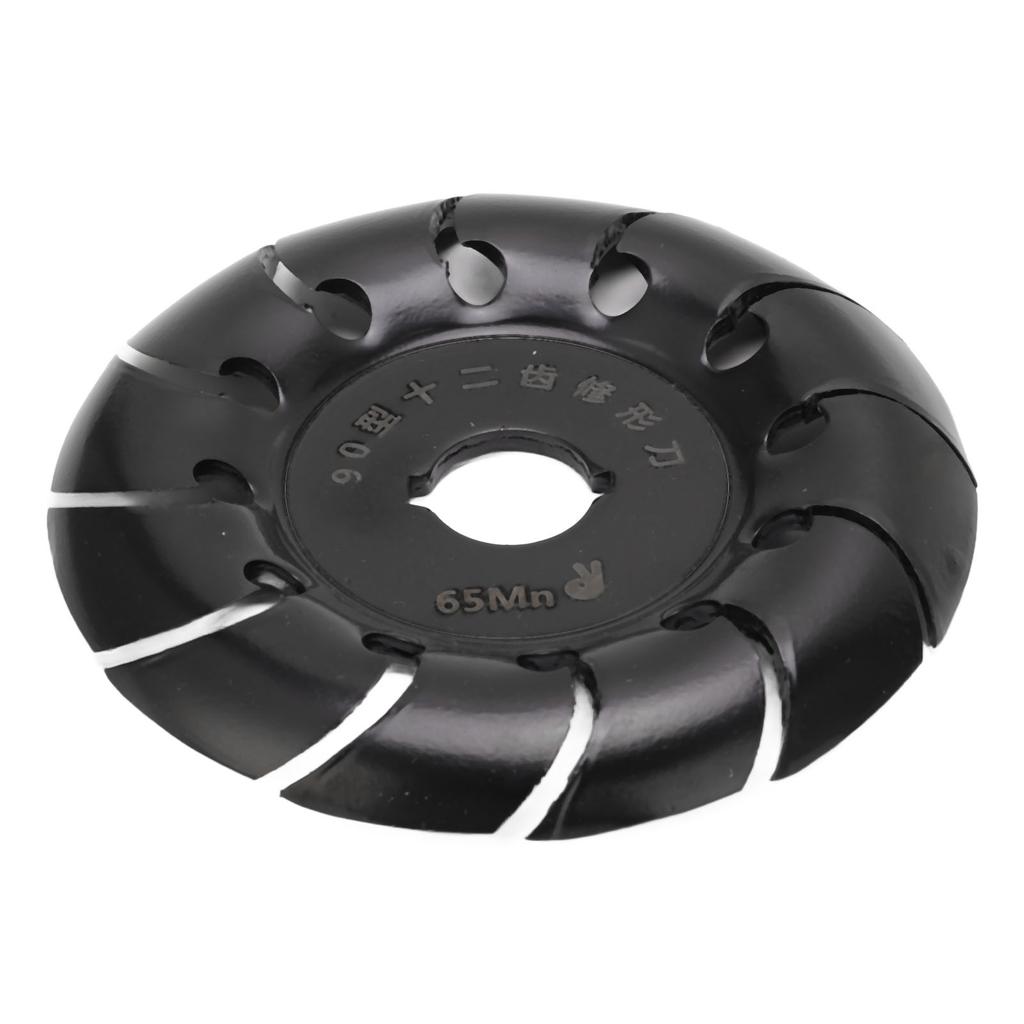 90mm 12 Zähne Winkelschleiferscheibe Holzschnitzen Schleifen Polieren Rad für Holzbearbeitung Schwarz