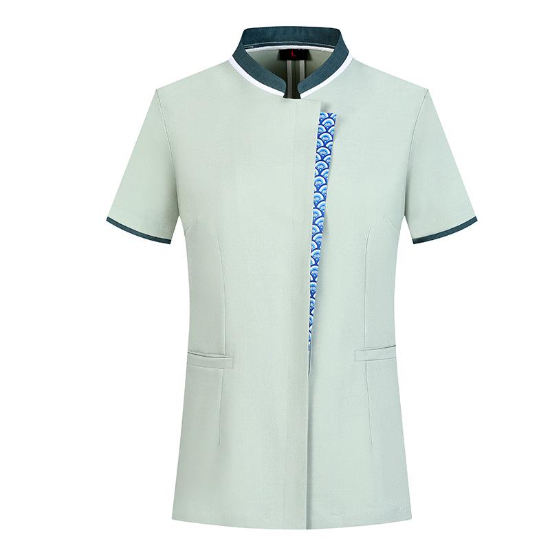 

Униформа для уборки с коротким рукавом в китайском стиле для персонала отеля и офиса 2XL