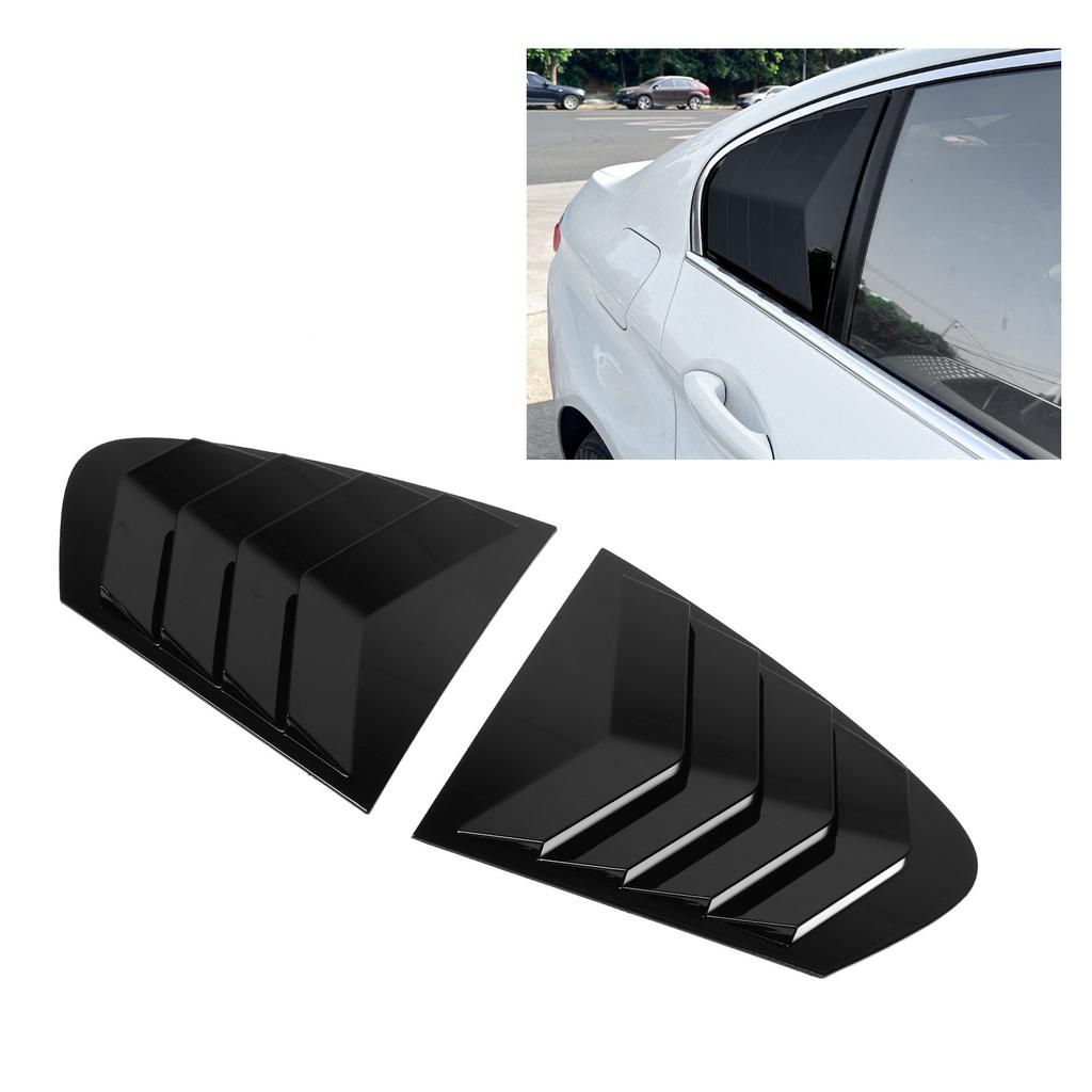 1 P Rear Window Louver Left Right Scratch Resistant Side Window Vent Louvers Scoop Cover Blinds for 5 Series F10 2011 to 2017
