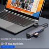 USB-C Laptop-Hub: 100W Ladefunktion, USB 3.0, 4K Screen Casting, SD/TF Erweiterungsdock
