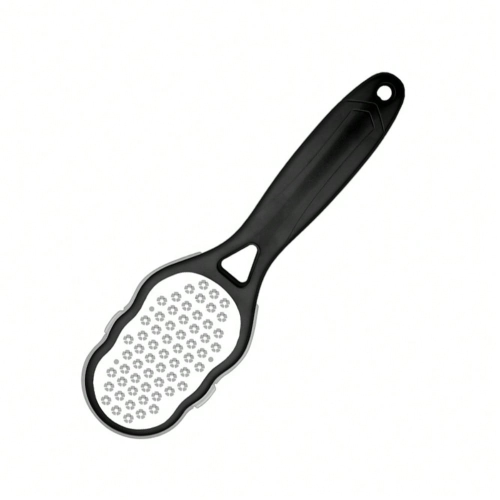 

1PC professional Foot File With Splash Proof Design, Ergonomic Handle And Coarse/Fine Frosted Exfoliating Surface чёрный