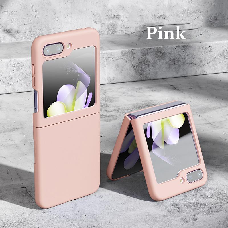 PC Skin Feel Case für Samsung Galaxy Z Flip 6 5 4 3 5G Flip 6 Flip 5 2-teiliges Set Schutz Stoßfestes Anti-Scratch Flip4 Cover