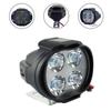 Super Bright 12W Driving Front Motorcycle Motorbike 4-LED Headlight Spot Lamp