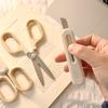 Portable Expandable Blade Cutter Scissors - 2 In 1, Wheat Straw Nature Series Envelope Knife Express Boxes Packing A7847