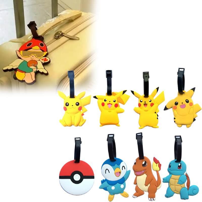 Pokemon Pikachu Charmander Squirtle Travel Luggage Tag Gengar Charmander Squirtle Silicone Travel Id Tag For Cruises