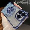 Glitter Butterfly Stand Phone Case for iPhone 17 Air 16 15 14 13 12 11 Pro Max 15 16 Plus Samsung S25 S24 23 S22 S21 Ultra Plus FE A17 A56 A36