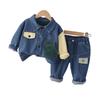 Casual Set met Lange Mouwen voor Kinderen, Comfortabele Dagelijkse Kleding