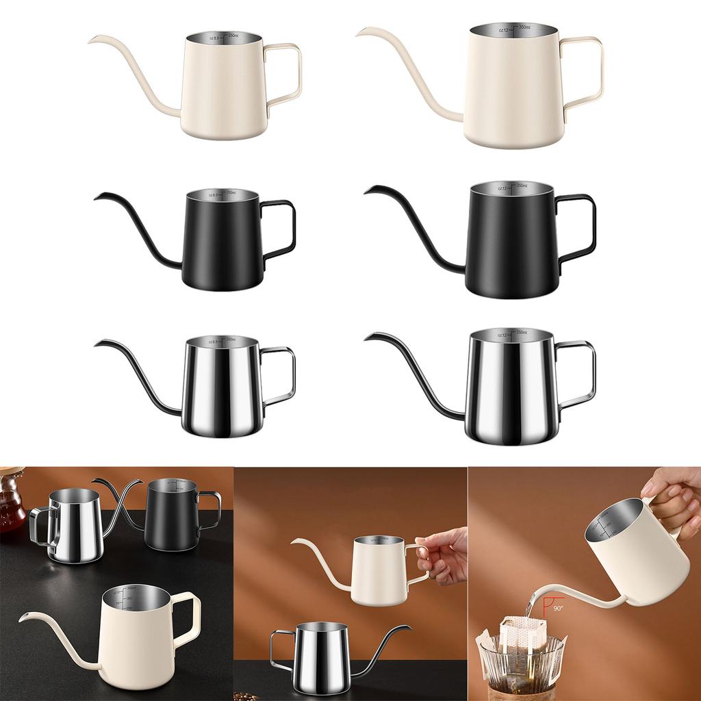 Stainless Steel Pour Over Kettle Gooseneck Tea Kettle Coffee Pot Long Narrow Spout Drip Kettle Coffee Maker Tea Pot