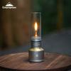 CAMPING MOON Gas Candle Lantern with Dedicated Tank and Wooden Case, T-1D15