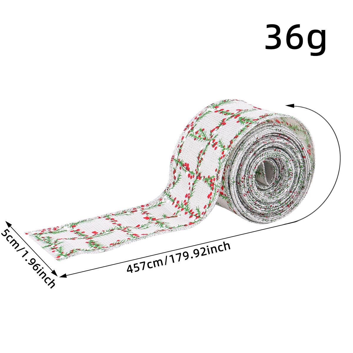 

Christmas Plaid Ribbon Roll Creative Decorative Bow Ribbon Christmas Ribbon Gift Packaging Accessories