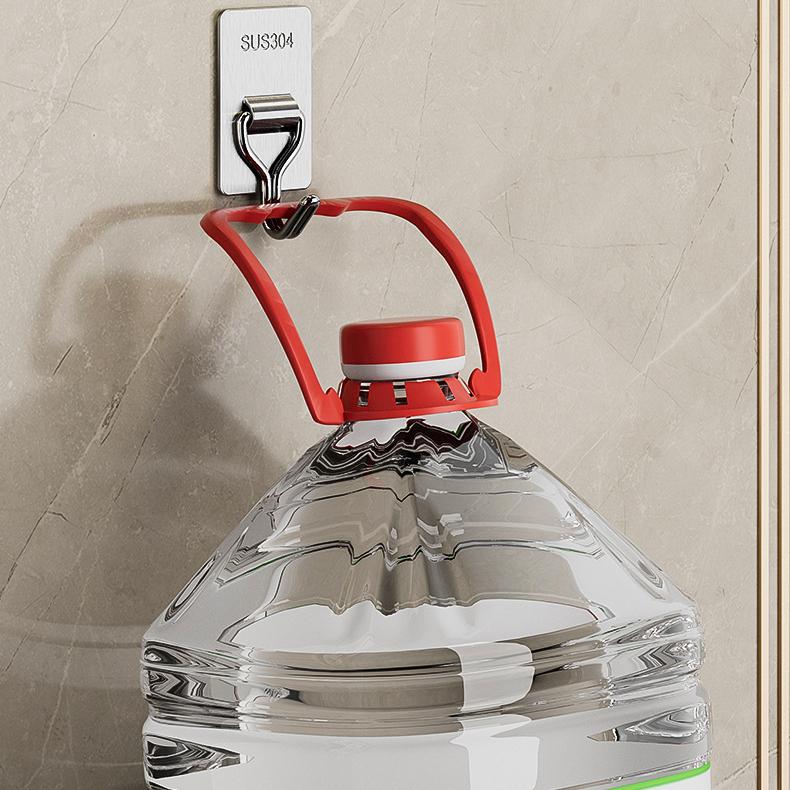 Stainless Steel Hook Kitchen Bedroom Wall Clothes Hook Non Punching Storage No Trace Strong Adhesive Hook Hanging Rack
