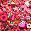 10 Adet Mini Oyuncağı Yiyecek Pasta Bisküvi Donutlar Minyatür Cep Telefonu Aksesuarları