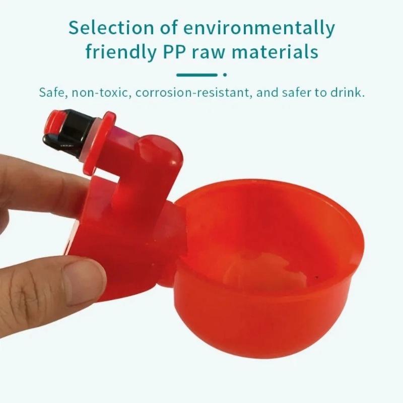 Bevitore automatico per polli, mangiatoia per polli, abbeveratoio in plastica per pollame, mangiatoia per acqua potabile per pulcini, anatre, oche, quaglie