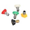 5Pcs Pressure Washer Spray Tips Nozzle Kit Multiple Degrees Quick Connect 1/4in Set