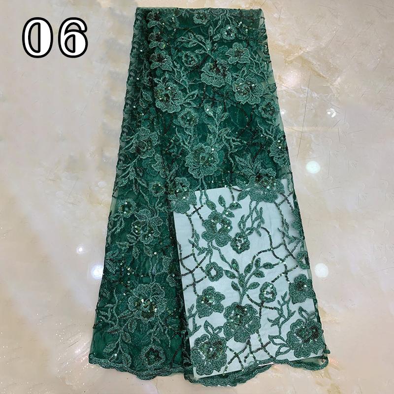 91*130cm Sequin Tulle Lace Fabric High Quality Groom Nigerian Embroidery African Lace Fabric For Diy Sewing Evening Party Dress