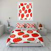 Strawberry Pattern Three-Piece Set Soft Comfortable Duvet Cover Bedding Set Included 1*Duvet Cover & 2*Pillowcases, Gift