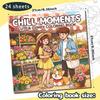 24 page Coloring book for stress relief, warmth and comfort, couple love, character coloring, drawing book