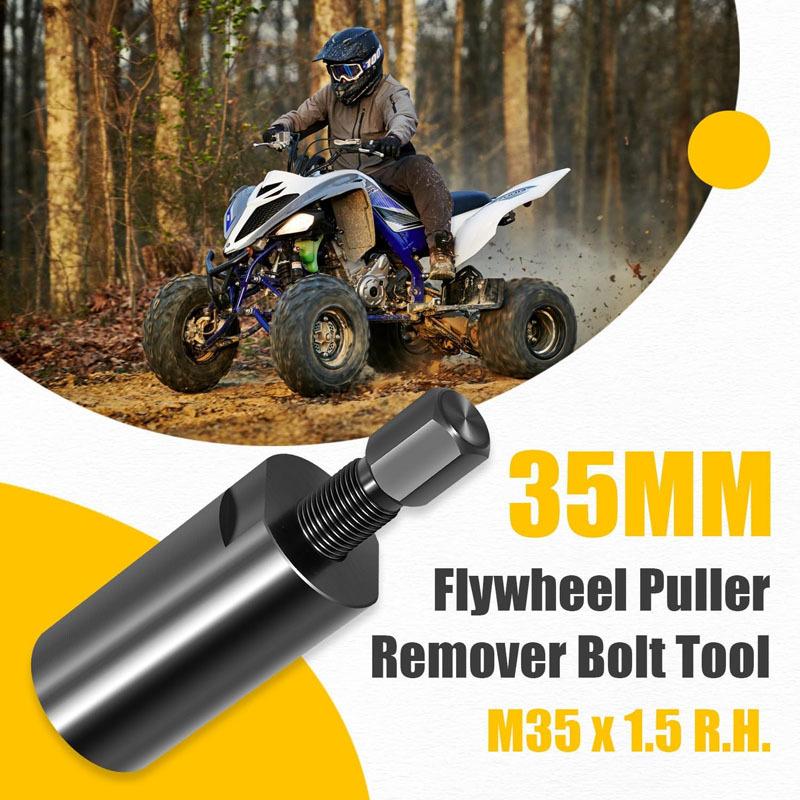 Motorcycle 35mm Flywheel Puller Remover Bolt Tool M35x1.5 R.H. Right Hand For Yamaha Big Bear/ Bruin /Grizzly / Kodiak / Raptor