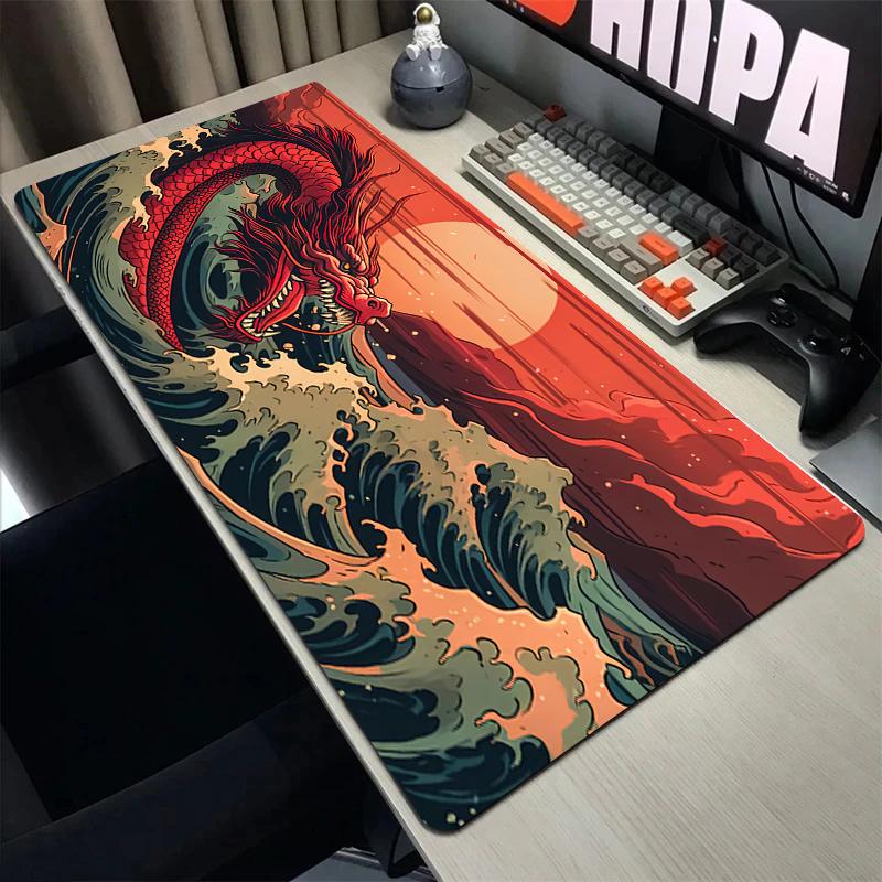 Mauspad Gamer Tastatur XXL Großes Gamer-Mauspad Schreibtischunterlage Mauspads Erweitertes Pad Schreibtischunterlage Gaming-Matten Büro-Mauspad Teppich