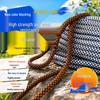 Color-Block Polyester Braided Rope for Outdoor & Clothing Accessories