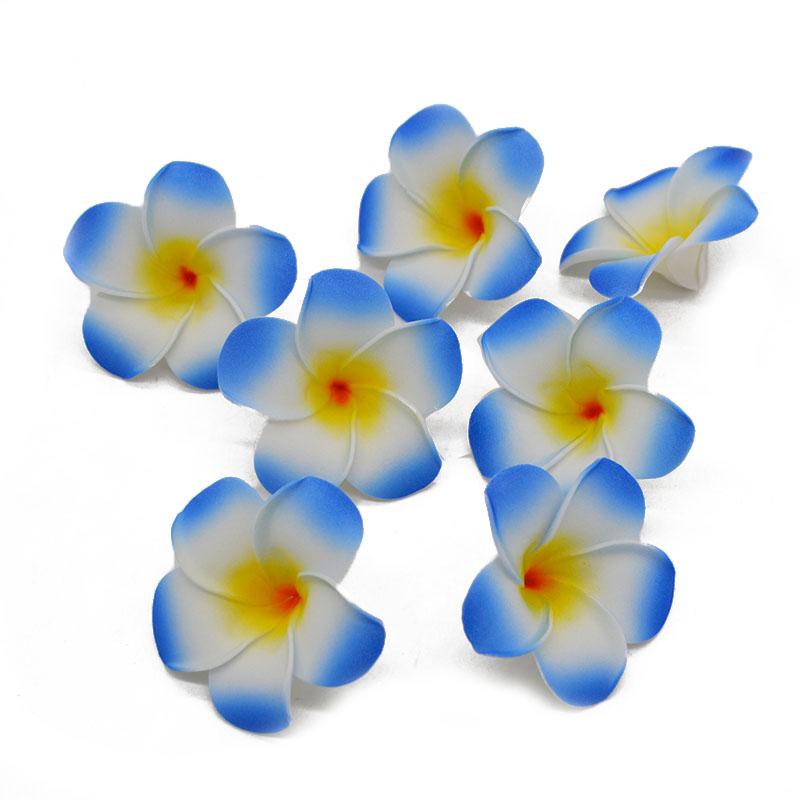 10Pcs/lot Plumeria Hawaiian PE Foam Frangipani Artificial Flower Headdress Flowers Egg Flowers Wedding Decoration Party Supplies