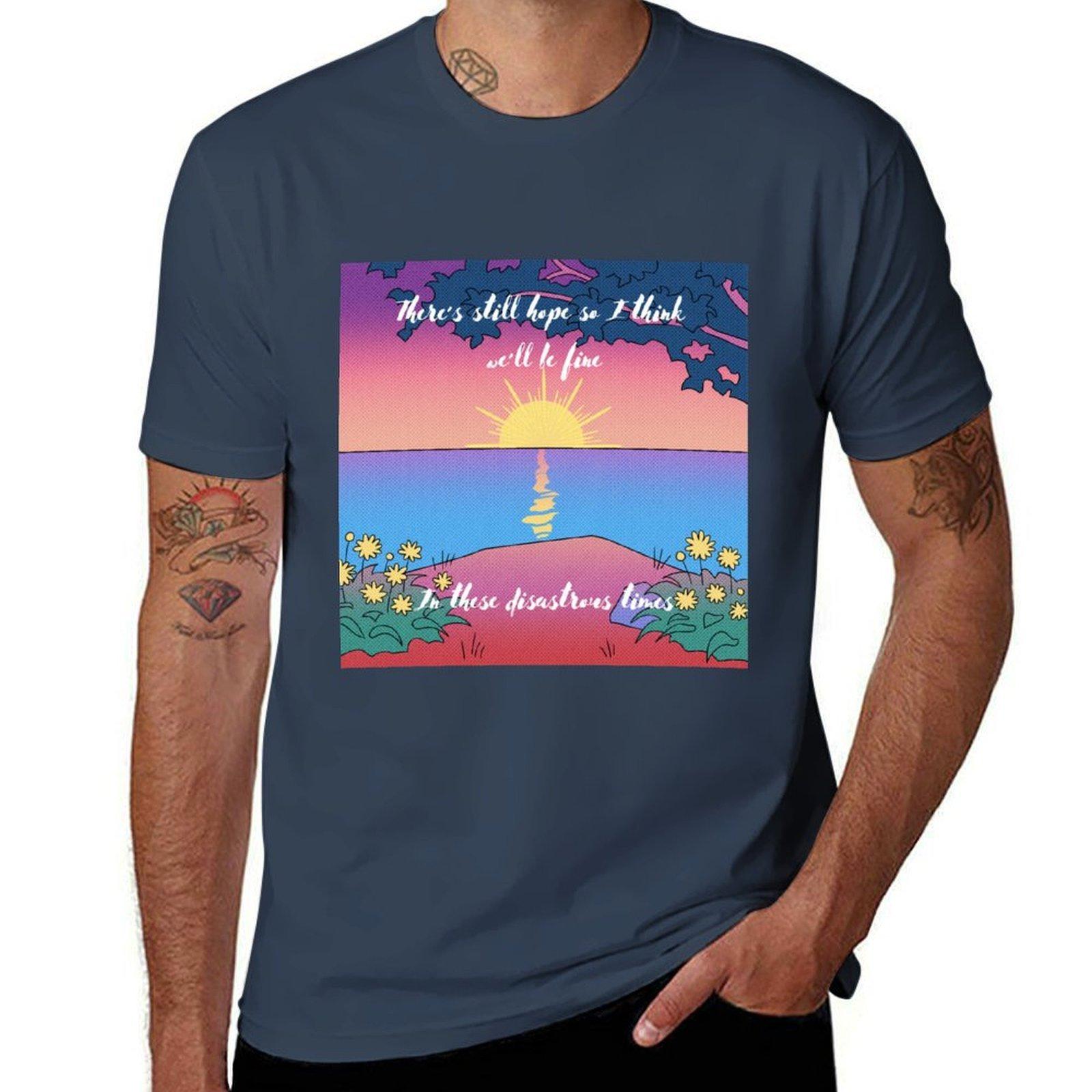 Frightened Rabbit Oil Slick Cartoon Tshirt Large Size Basic Casual Tshirt S