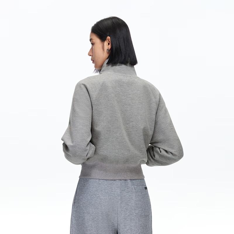 VEROMODA Women's 2025 Autumn Cotton Blend Stand Collar Sweatshirt